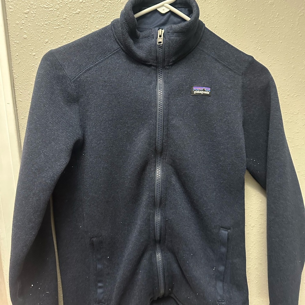Patagonia Navy Full-Zip Jacket kids